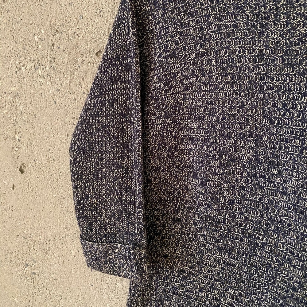 Joe Fresh Knit Cream and Navy Boatneck 3/4 Slv - Picture 3 of 6